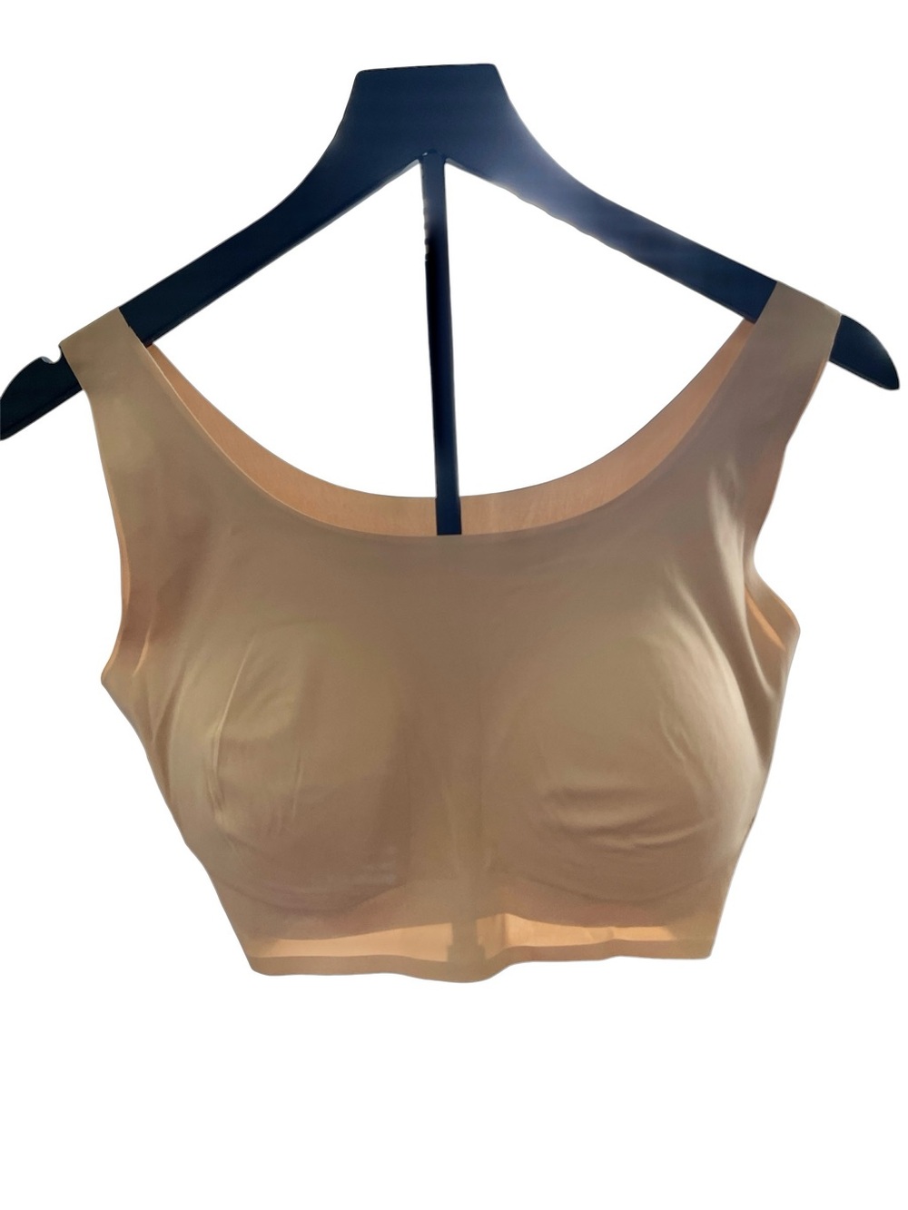 Rhonda Shear 2x Nude/Tan Seamless Crop Bra
